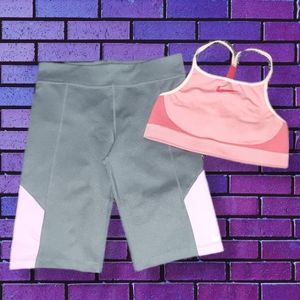Girls Nike Bike Shorts & Sports Bra NWOT, sz. XL